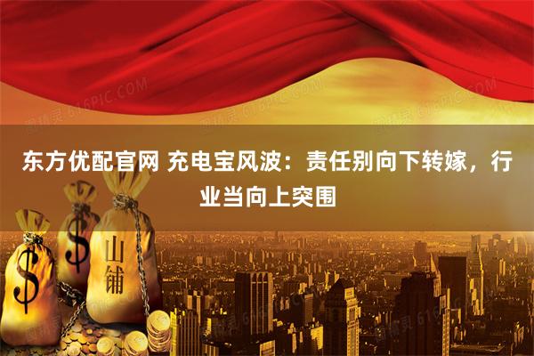 东方优配官网 充电宝风波：责任别向下转嫁，行业当向上突围