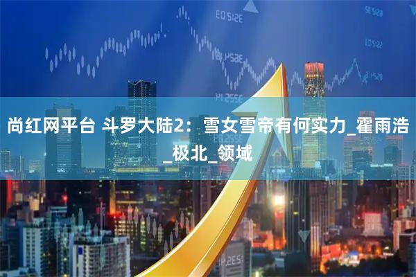 尚红网平台 斗罗大陆2：雪女雪帝有何实力_霍雨浩_极北_领域